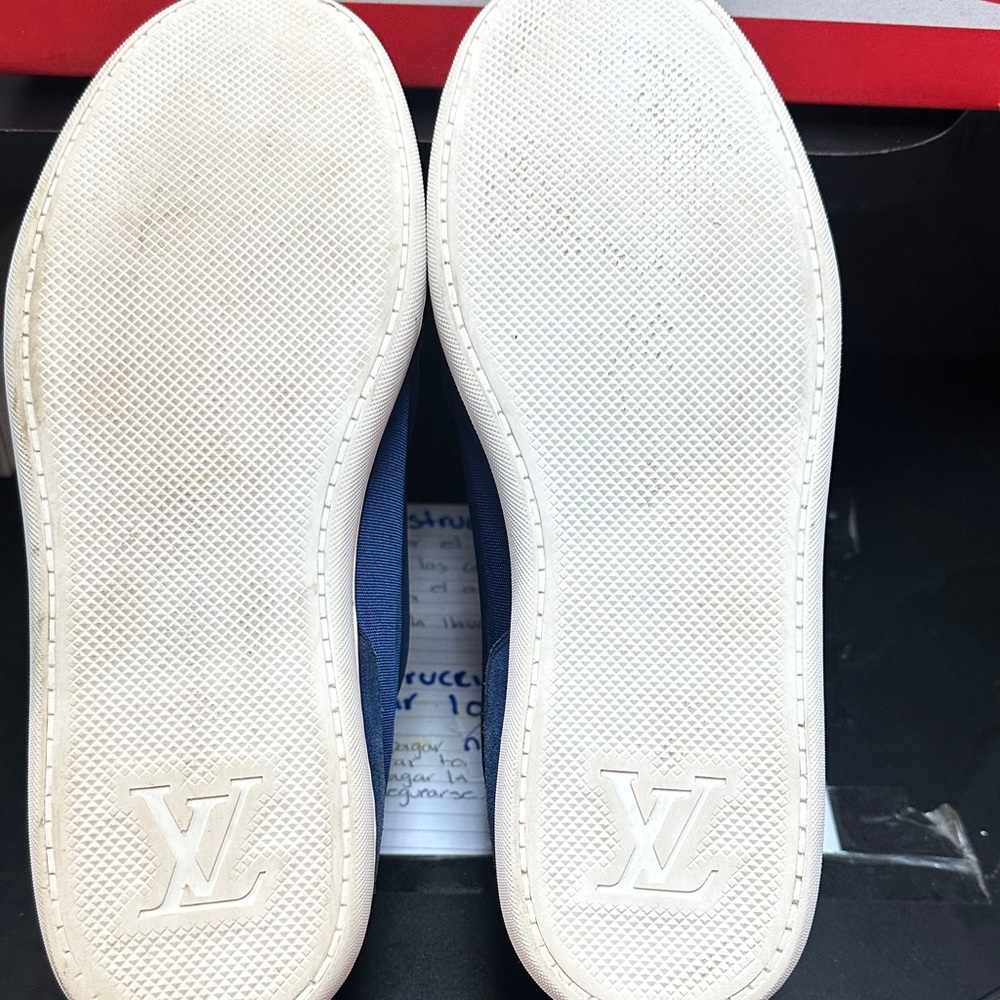 Louis Vuitton Men's Deep Blue Sneakers - Picture 5 of 6